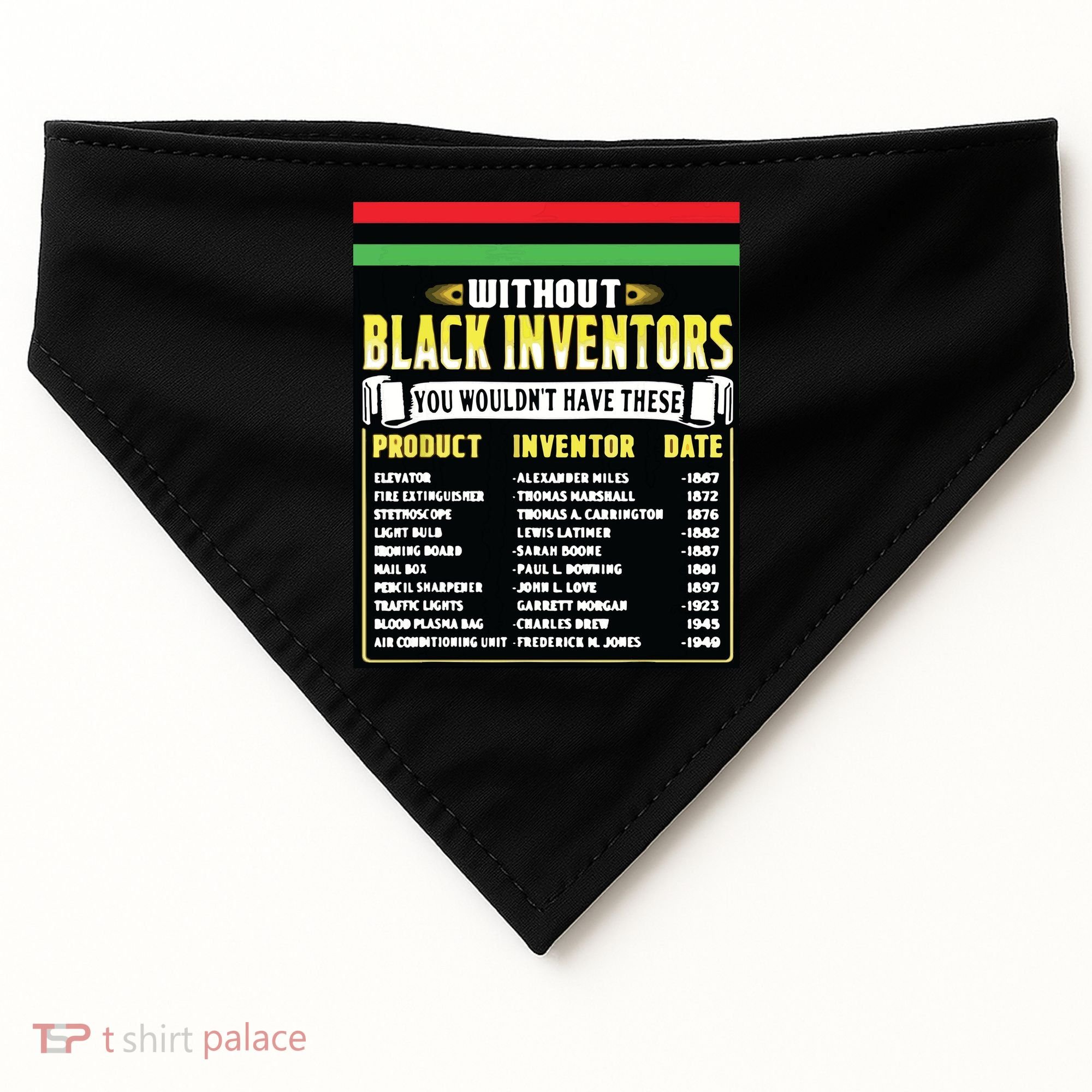 History Of Black Inventors Black History Month USA-Made Doggie Bandana