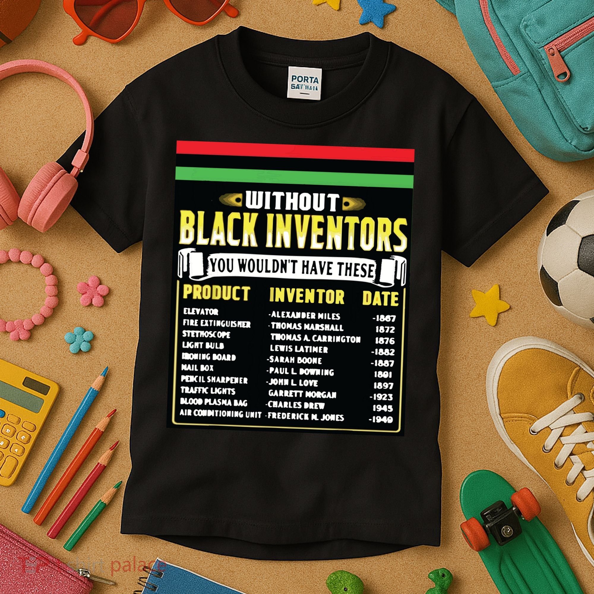 History Of Black Inventors Black History Month Kids T-Shirt
