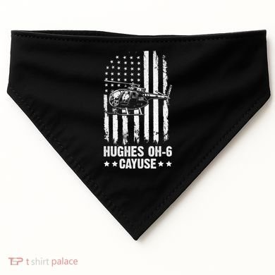 Hughes OH-6 Cayuse American Flag Helicopter USA-Made Doggie Bandana