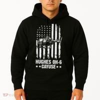 Hughes OH-6 Cayuse American Flag Helicopter Hoodie thumb 2