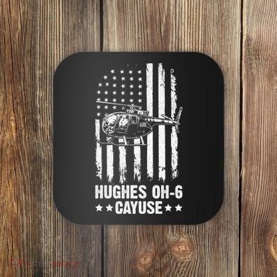 Hughes OH-6 Cayuse American Flag Helicopter Coaster