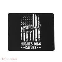 Hughes OH-6 Cayuse American Flag Helicopter Mousepad thumb 0