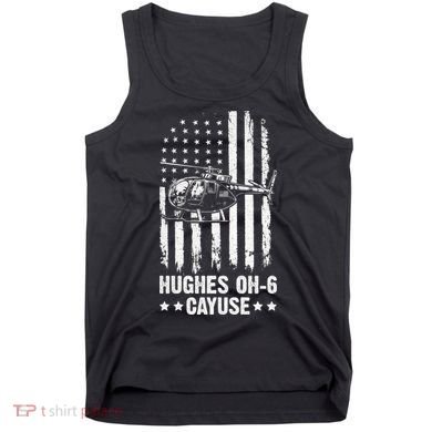 Hughes OH-6 Cayuse American Flag Helicopter Tank Top