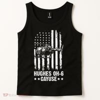 Hughes OH-6 Cayuse American Flag Helicopter Tank Top thumb 2