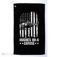 Hughes OH-6 Cayuse American Flag Helicopter Golf Towel thumb 0