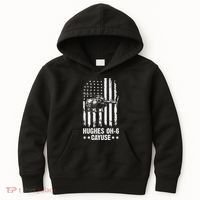 Hughes OH-6 Cayuse American Flag Helicopter Kids Hoodie thumb 0