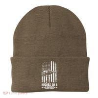 Hughes OH-6 Cayuse American Flag Helicopter Beanie thumb 0