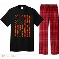 Hunter Orange Camo American Flag Deer Slayer Pajama Set thumb 0