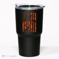 Hunter Orange Camo American Flag Deer Slayer Tumbler thumb 0