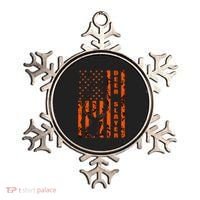 Hunter Orange Camo American Flag Deer Slayer Ornament thumb 0