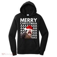 Hilarious Opossum Christmas Scream Women's Hoodie thumb 0