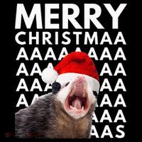 Hilarious Opossum Christmas Scream Women's Hoodie thumb 2