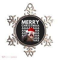 Hilarious Opossum Christmas Scream Ornament thumb 0