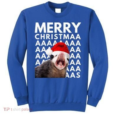 Hilarious Opossum Christmas Scream Sweatshirt