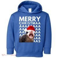 Hilarious Opossum Christmas Scream Toddler Hoodie thumb 0