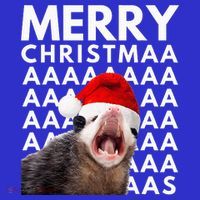 Hilarious Opossum Christmas Scream Visor thumb 3
