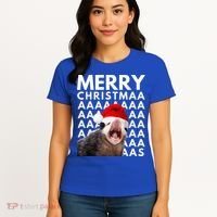 Hilarious Opossum Christmas Scream Women's T-Shirt thumb 4