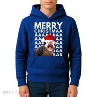Hilarious Opossum Christmas Scream Kids Hoodie thumb 4