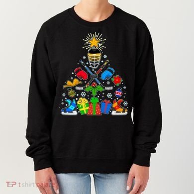 Hockey Christmas Tree Women's Sweatshirt