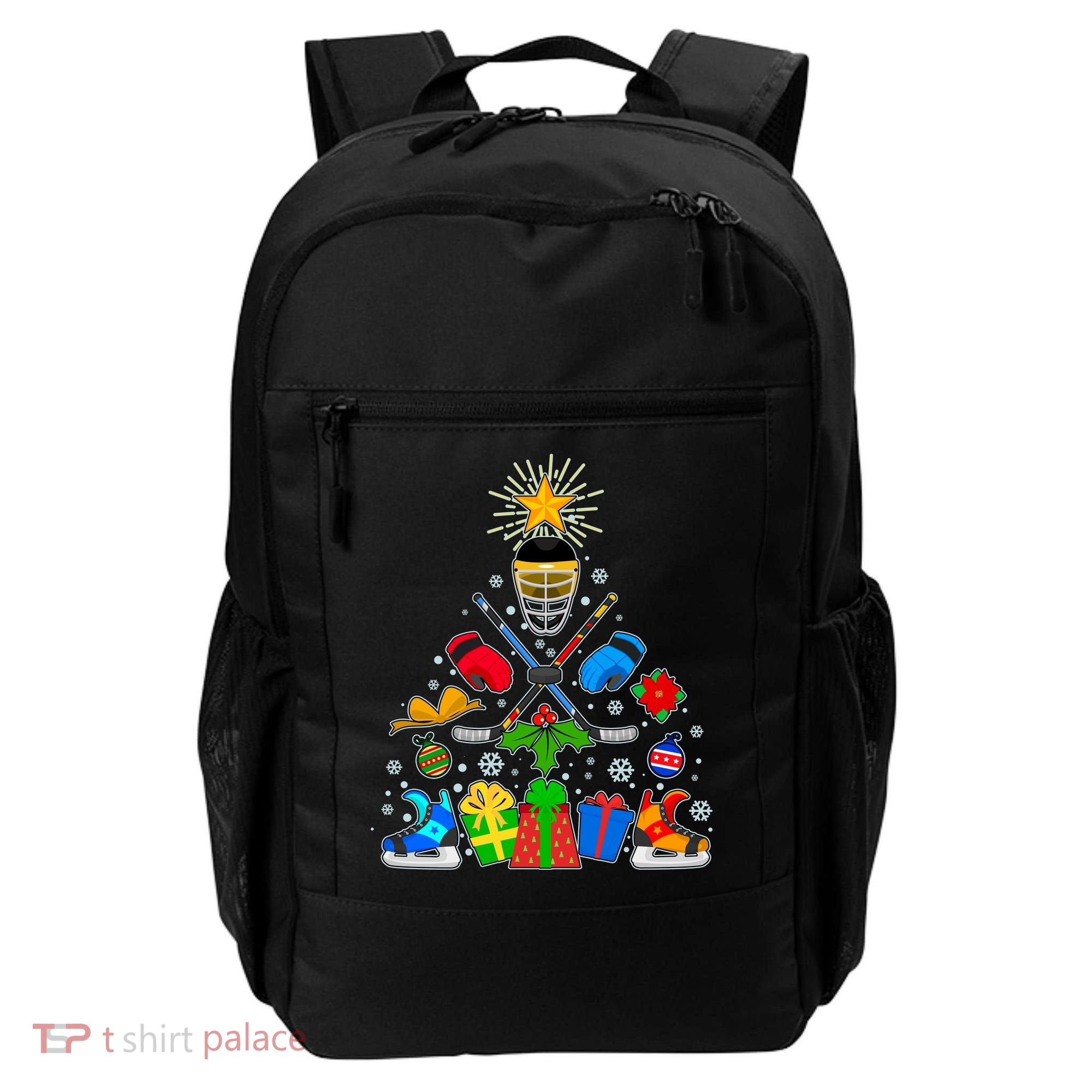 Hockey Christmas Tree Backpack