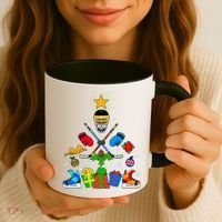 Hockey Christmas Tree Coffee Mug thumb 3
