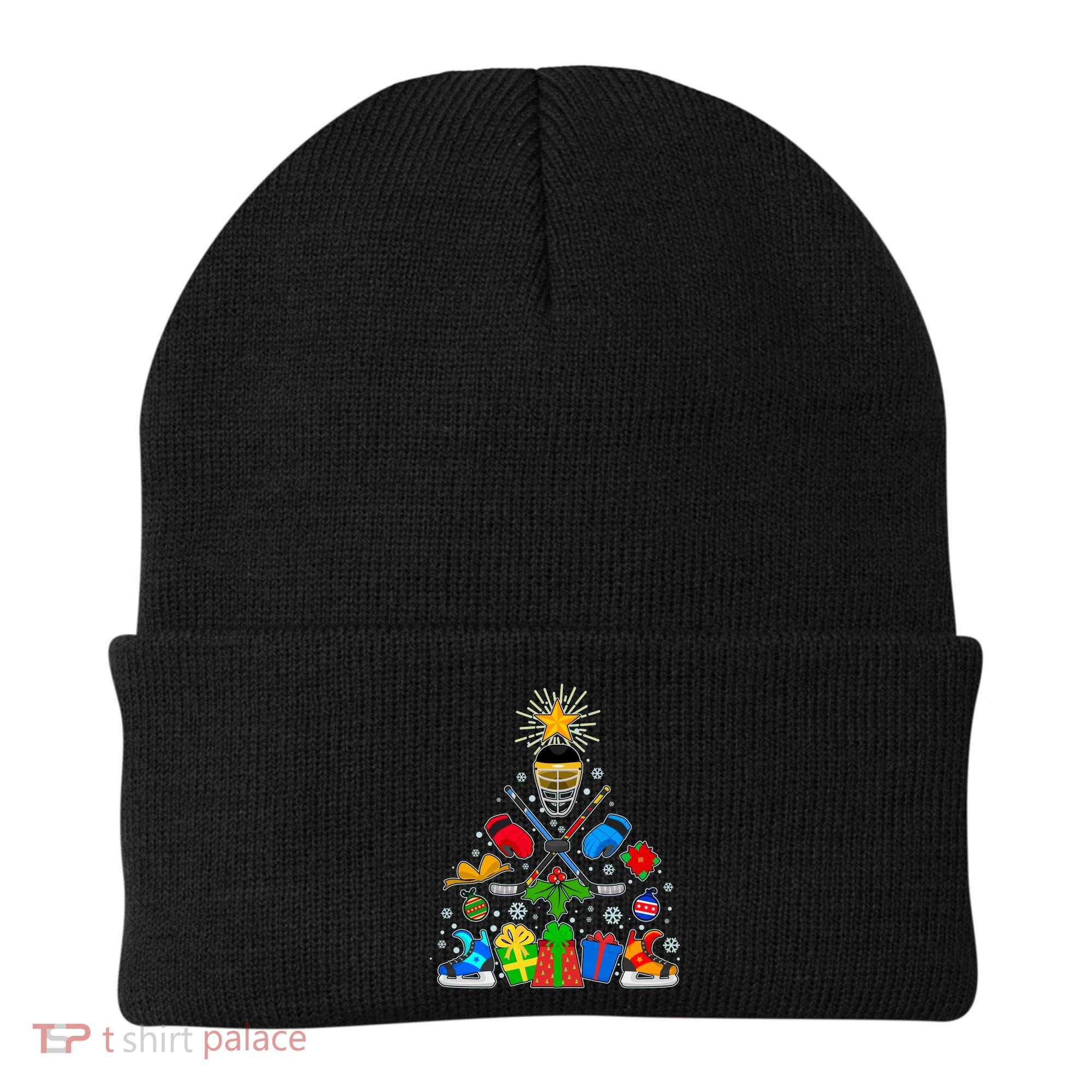 Hockey Christmas Tree Beanie