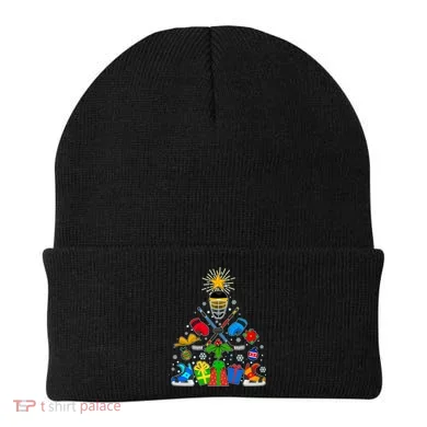 Hockey Christmas Tree Beanie