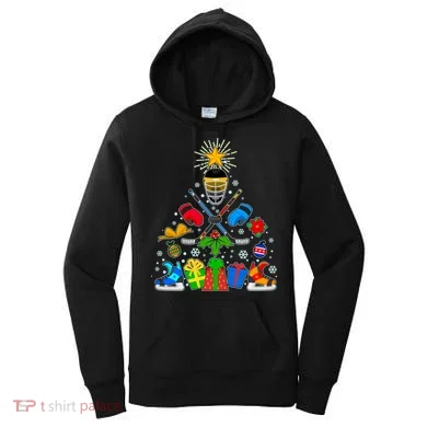 Hockey Christmas Tree Women's Hoodie