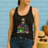 Hockey Christmas Tree Women's Tank Top thumb 2
