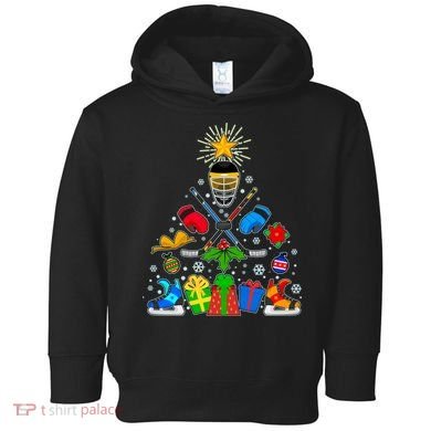 Hockey Christmas Tree Toddler Hoodie