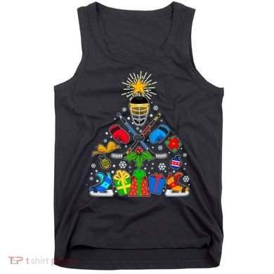 Hockey Christmas Tree Tank Top