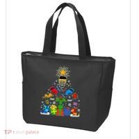 Hockey Christmas Tree Tote Bag thumb 3