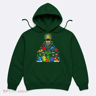 Hockey Christmas Tree Hoodie