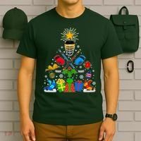 Hockey Christmas Tree T-Shirt thumb 6