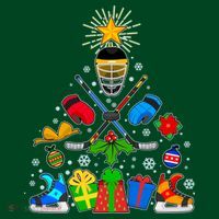 Hockey Christmas Tree Polo thumb 2