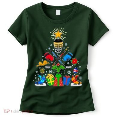 Hockey Christmas Tree Women's T-Shirt