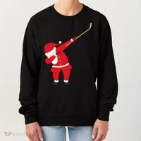 Hockey Dabbing Santa Women's Sweatshirt thumb 0
