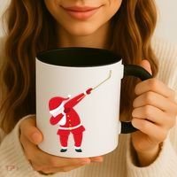Hockey Dabbing Santa Coffee Mug thumb 3