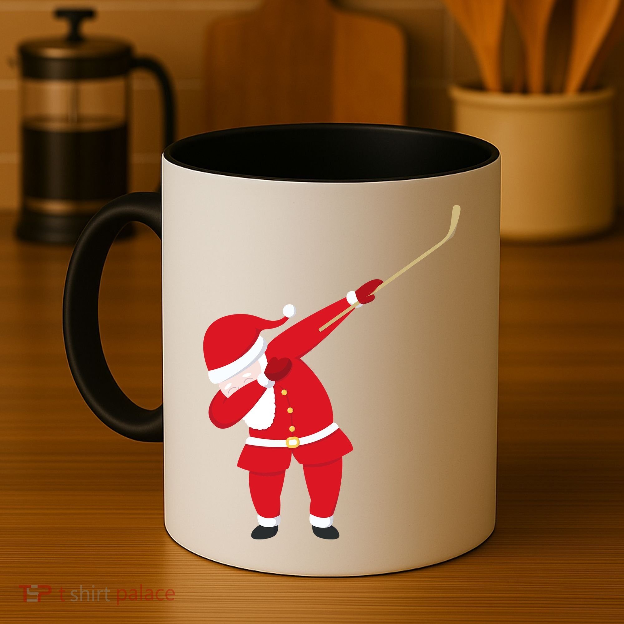 Hockey Dabbing Santa Coffee Mug