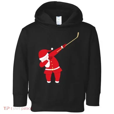 Hockey Dabbing Santa Toddler Hoodie