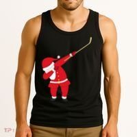 Hockey Dabbing Santa Tank Top thumb 3