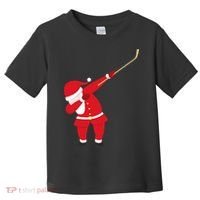 Hockey Dabbing Santa Toddler T-Shirt thumb 0