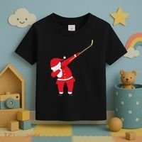 Hockey Dabbing Santa Toddler T-Shirt thumb 3