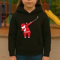 Hockey Dabbing Santa Kids Hoodie thumb 3