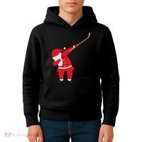 Hockey Dabbing Santa Kids Hoodie thumb 4