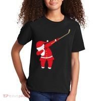 Hockey Dabbing Santa Kids T-Shirt thumb 2