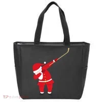 Hockey Dabbing Santa Tote Bag thumb 0