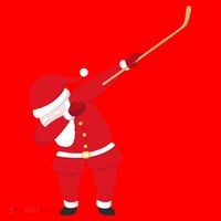 Hockey Dabbing Santa Santa Hat thumb 1