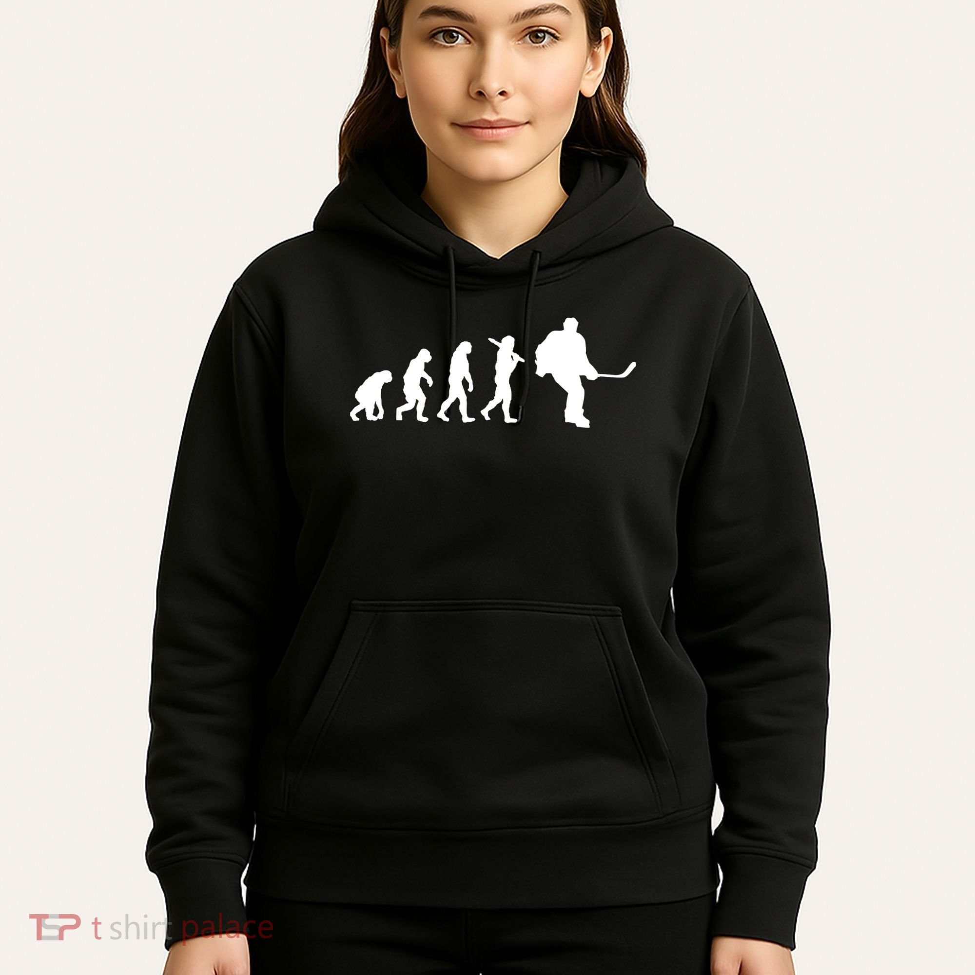 Hockey Evolution Timeline Hoodie