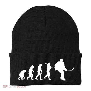 Hockey Evolution Timeline Beanie